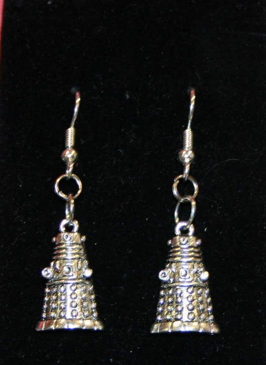 Evil Robot Earrings Dangle Earrings Dragon & Wolf Designs French Hook  