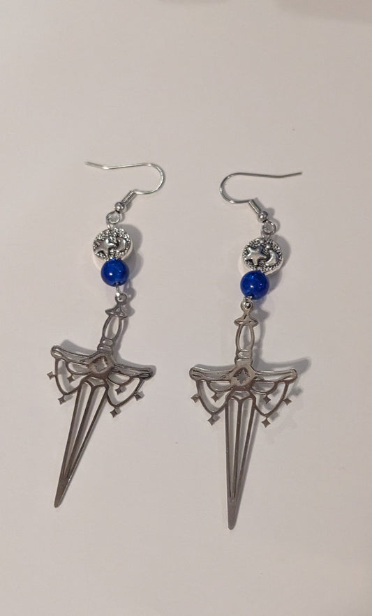 Fairy Sword Dangle Earrings